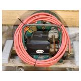 Rol-Air 1-1/2 Hp Pancake Air Compressor with Hose on a Rolling Base