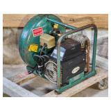 Rol-Air 1-1/2 Hp Pancake Air Compressor with Hose on a Rolling Base
