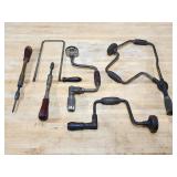 Assorted Vintage Hand Drills