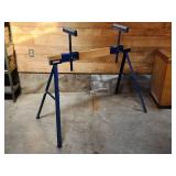 Trojan Collapsable Sawhorse with Board Feeder Rollers