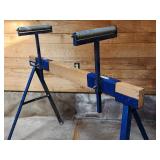 Trojan Collapsable Sawhorse with Board Feeder Rollers
