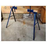 Trojan Collapsable Sawhorse with Board Feeder Rollers