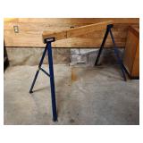 Trojan Collapsable Sawhorse with Board Feeder Rollers