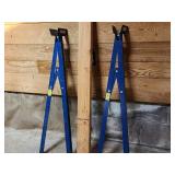 Trojan Collapsable Sawhorse with Board Feeder Rollers