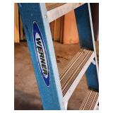 Blue Werner 6 ft Fiberglass Ladder