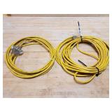 (2) Yellow Heavy Duty Extension Cords