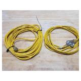 (2) Yellow Heavy Duty Extension Cords