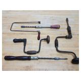 Assorted Vintage Hand Drills
