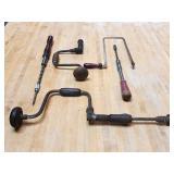 Assorted Vintage Hand Drills