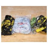 (2) Safety Harnesses and (1) Safety Rope