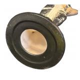 L - Vintage Art Deco Style Figurine with Iridescent Finish