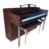Vintage Gulbransen Upright Piano with Bench