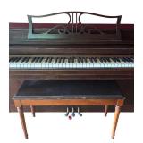 Vintage Gulbransen Upright Piano with Bench