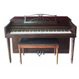 Vintage Gulbransen Upright Piano with Bench