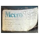 Vintage Metro Systems 4-Seat Upholstered Bench