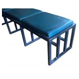 Vintage Metro Systems 4-Seat Upholstered Bench