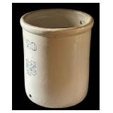 LR - Vintage Western Stoneware 20 Gallon Crock