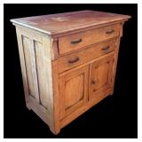 LR -  Vintage Wooden Commode / Wash Stand  with Drawers