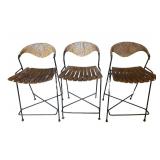 K - Set of 5 Vintage Arthur Umanoff Barstools