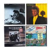 R - Collection of 8 Vinyl Record Albums Including Billy Joel, Bruce Hornsby, The Human League and More