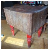 K - Vintage Butcher Block Table