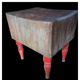 K - Vintage Butcher Block Table