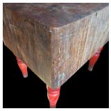 K - Vintage Butcher Block Table