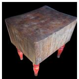 K - Vintage Butcher Block Table