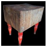 K - Vintage Butcher Block Table
