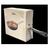 L - Parini Copper Nonstick Wok with Lid