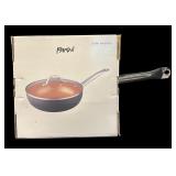 L - Parini Copper Nonstick Wok with Lid
