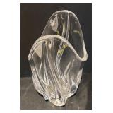 L - Vennes Le Chatel France Crystal Vase