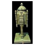 L - Vintage Quoizel Marshall Fields Clock Lamp