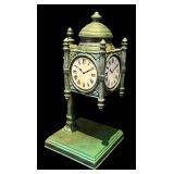 L - Vintage Quoizel Marshall Fields Clock Lamp
