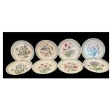 L - Set of 8 Portmeirion The Botanic Garden Plates by Susan Williams-Ellis