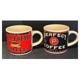 L - Set of 6 Yester Year by Westwood Coffee Advertising Mugs