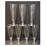 L - Vintage Tall Clear Glass Stemware