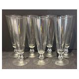 L - Vintage Tall Clear Glass Stemware