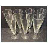 L - Vintage Tall Clear Glass Stemware