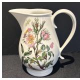 L - Portmeirion The Botanic Garden Ceramic Tableware Set with Pitcher, Platter, Salt & Pepper Shakers, and Cutting Board