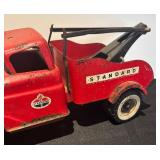 L - Vintage Standard Metal Toy Tow Truck