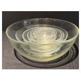 L -Vintage Duralex Glass Nesting Mixing Bowl Set