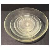 L -Vintage Duralex Glass Nesting Mixing Bowl Set