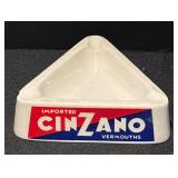 L - Set of 4 Vintage Advertising Ashtrays Including Cognac Roy and Cinzano