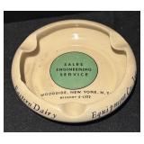 L - Set of 4 Vintage Advertising Ashtrays Including Cognac Roy and Cinzano