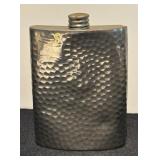 K - Set of 4 Vintage Metal Flasks including Cutty and Courvoisier