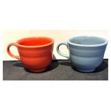 K - Set of 4 Fiesta Ceramic Cups in Assorted Colors