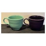 K - Set of 4 Fiesta Ceramic Cups in Assorted Colors