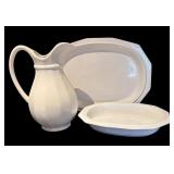 K - Pfaltzgraff Platter, Pitcher and Serving Bowl Set