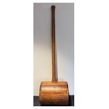 L - Extra Large Vintage Wooden Mallet